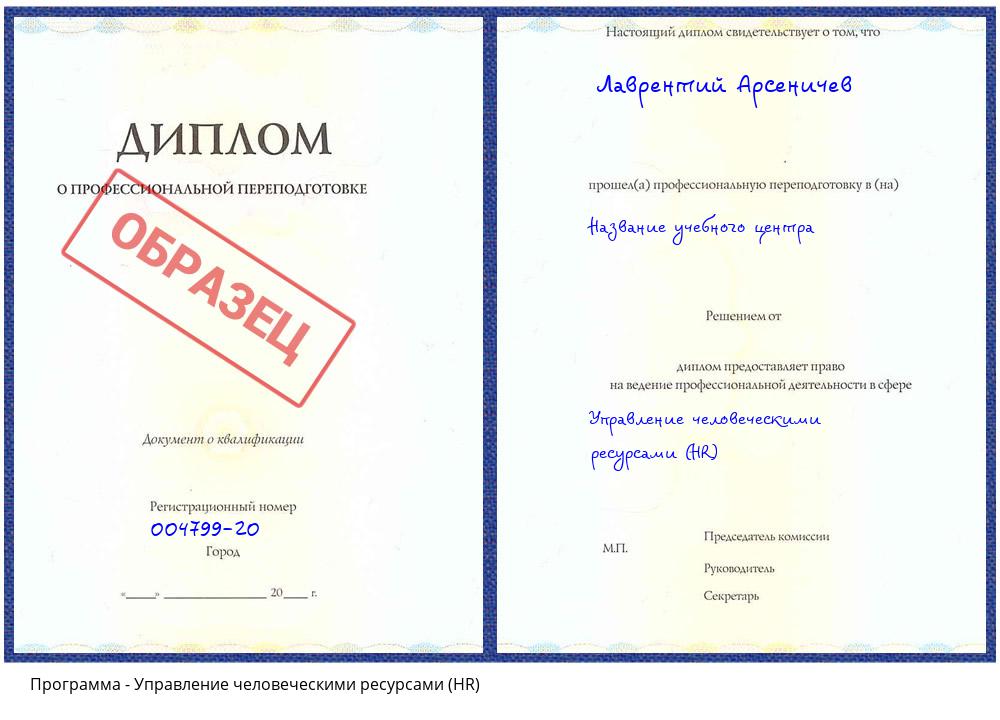 Управление человеческими ресурсами (HR) Усть-Кут